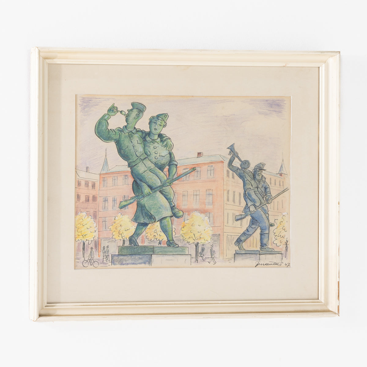 Framed drawing