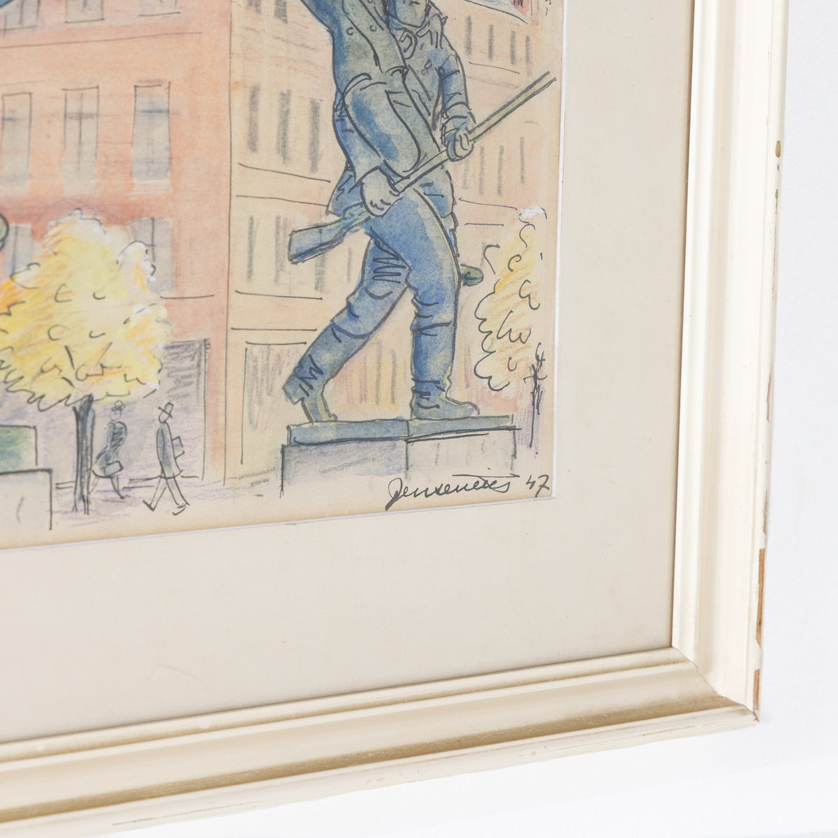 Framed drawing