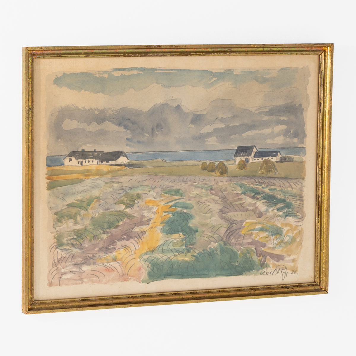 Watercolour of landscape