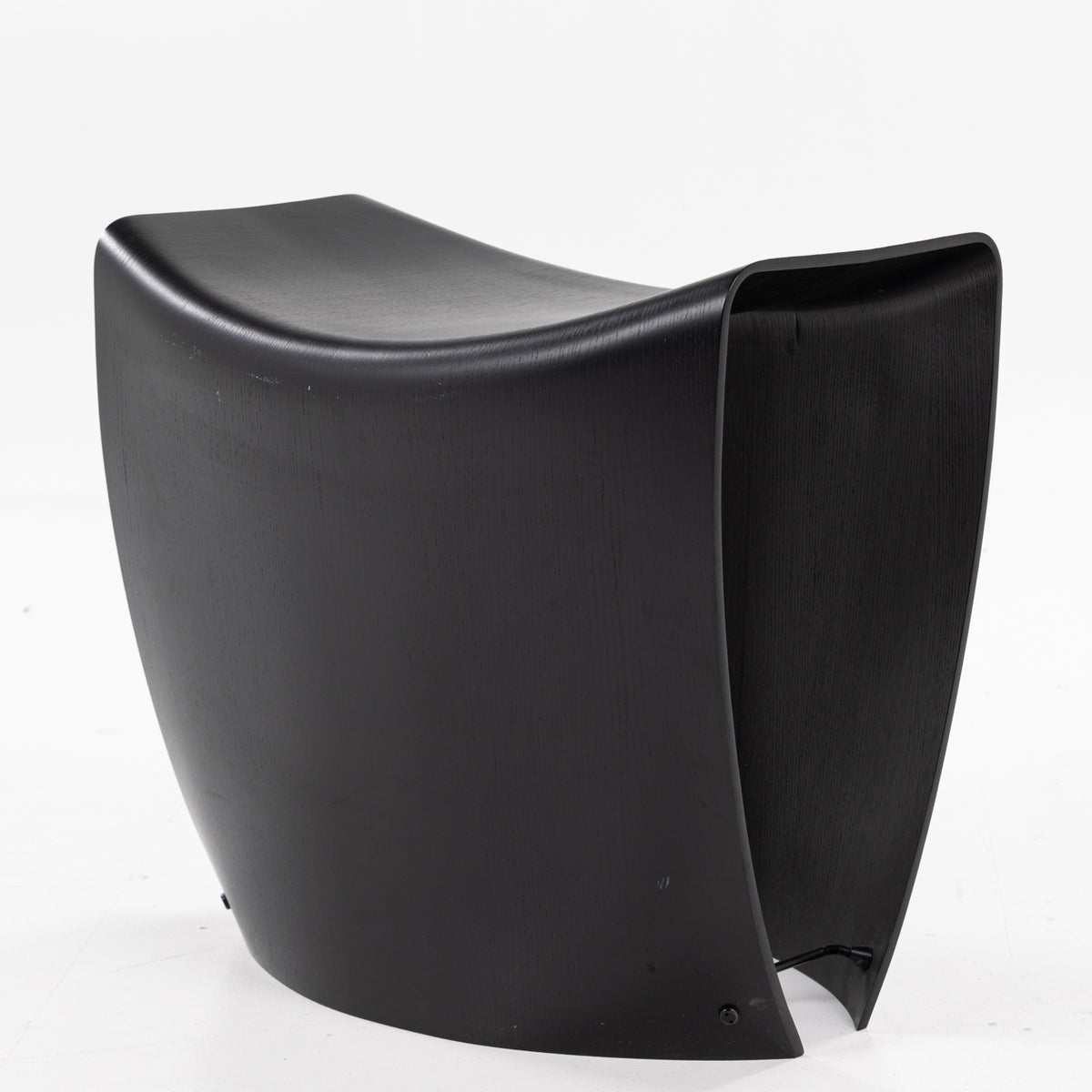 Gallery' stool in black ash