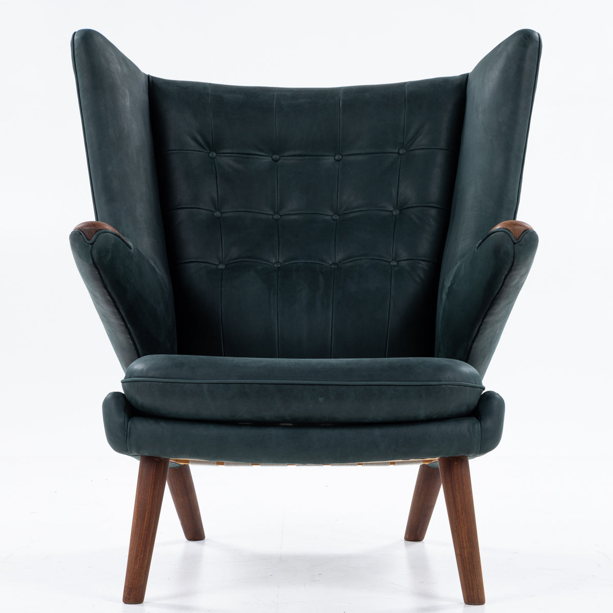 AP 19 - Papa Bear Chair in green leather