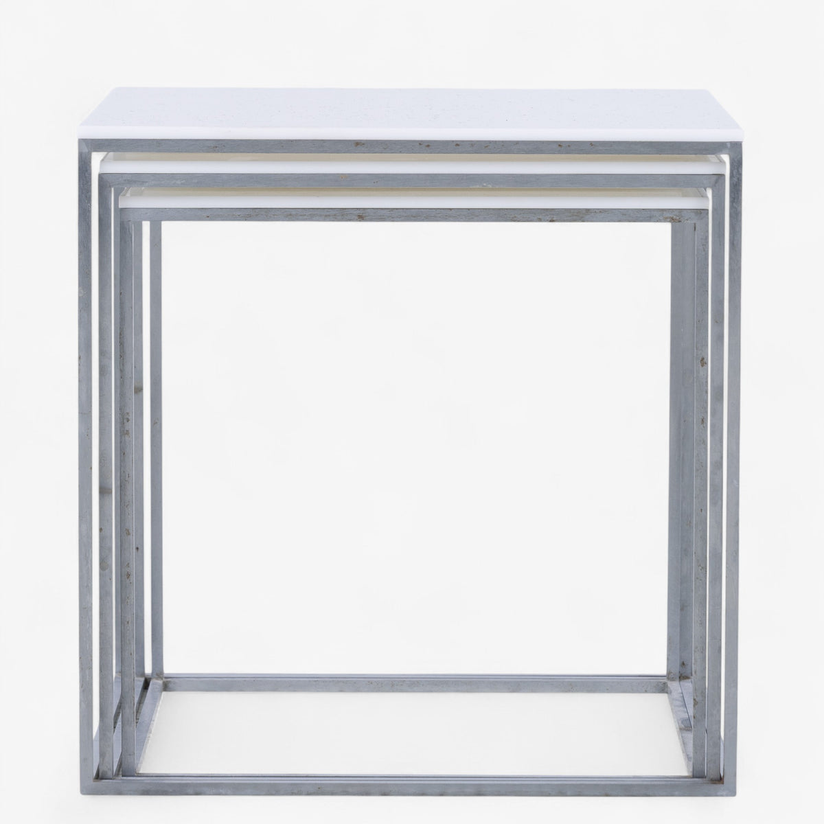 PK 71 - Nesting tables in white formica
