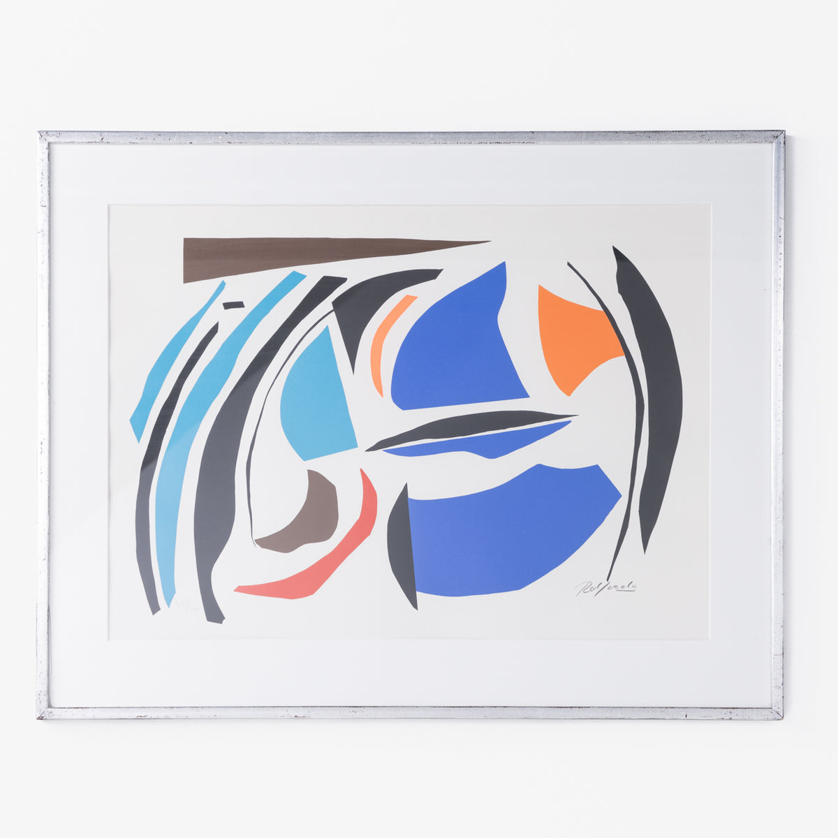 Framed lithograph