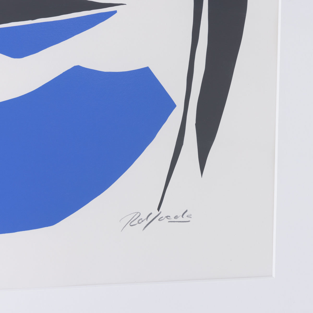 Framed lithograph