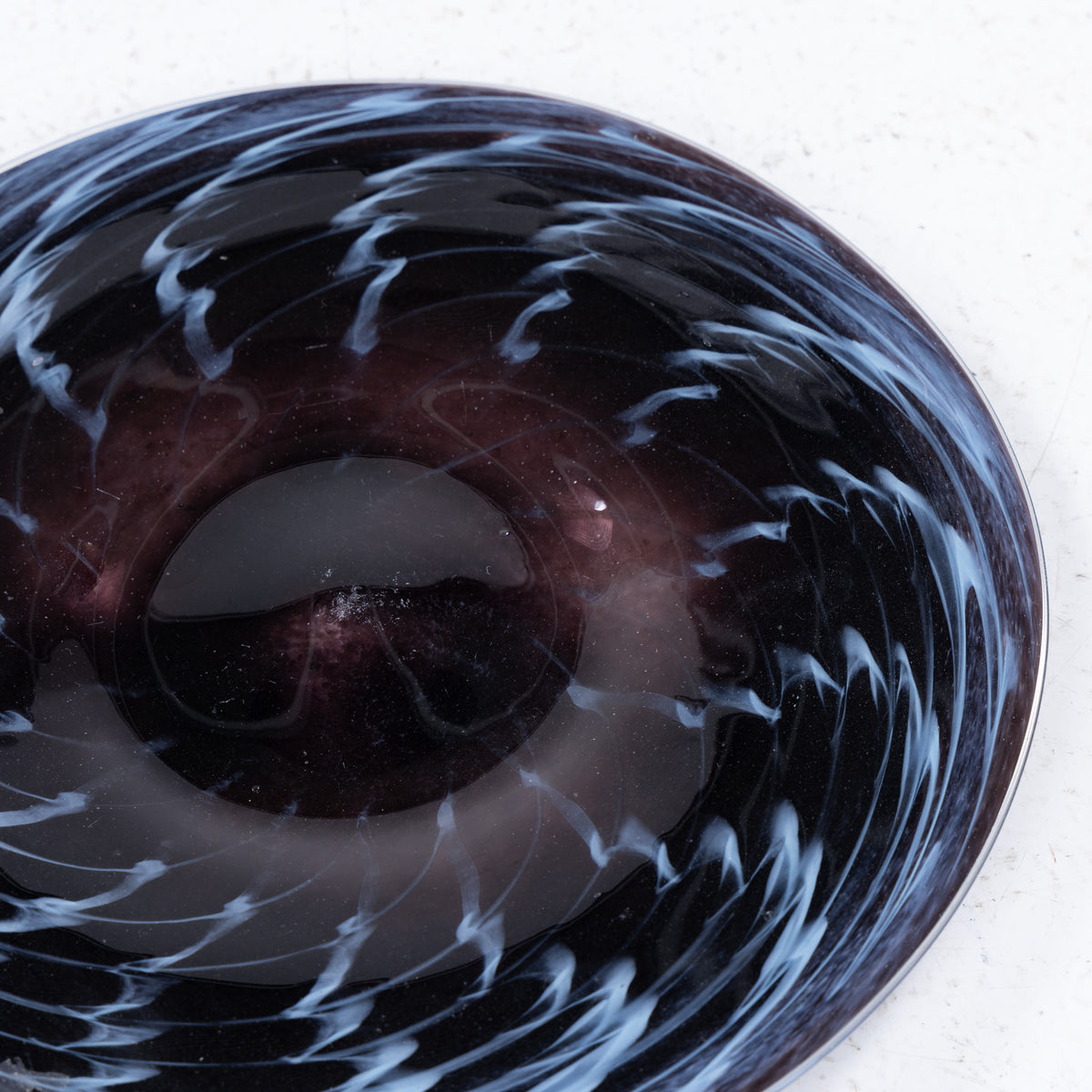 Dish in glass