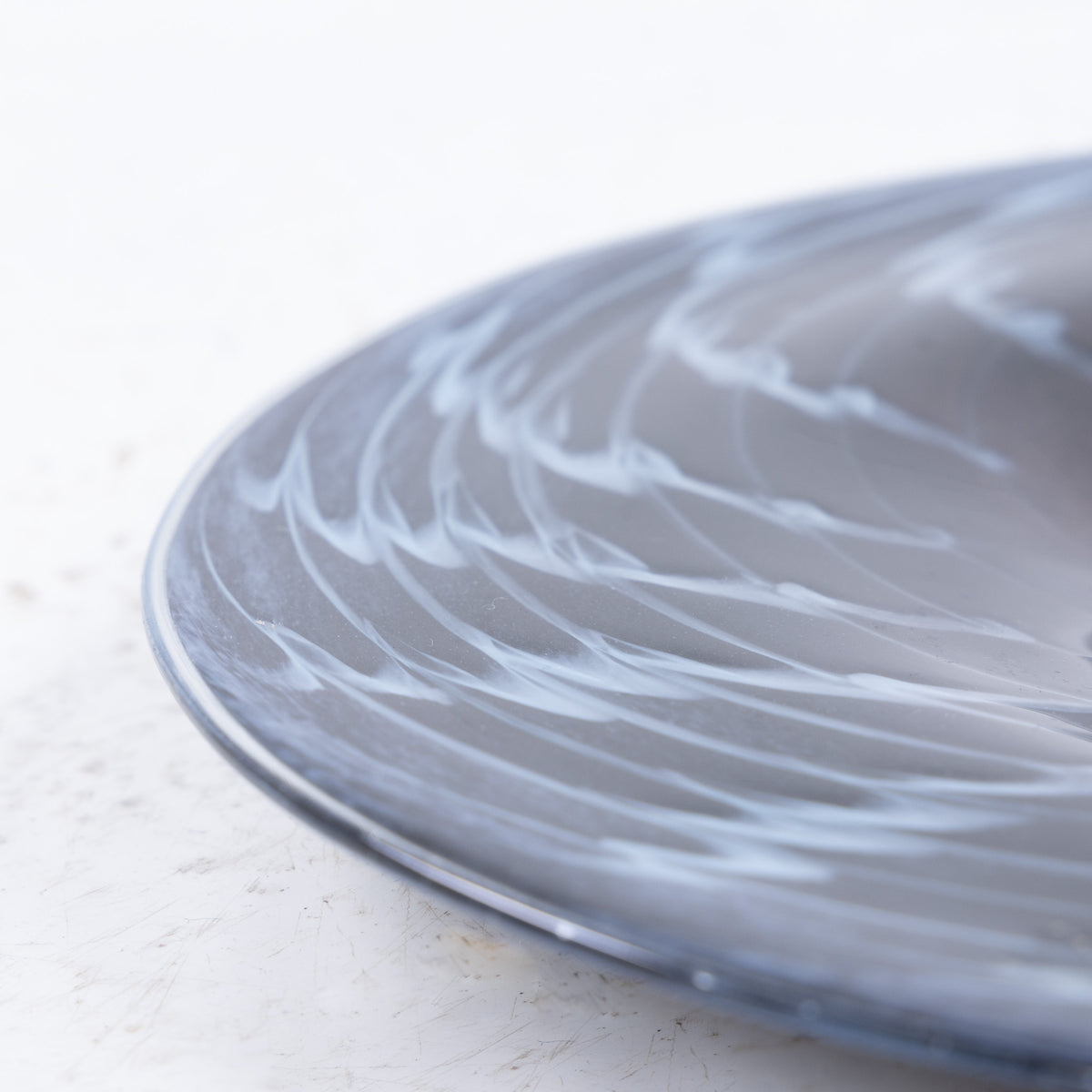 Dish in glass