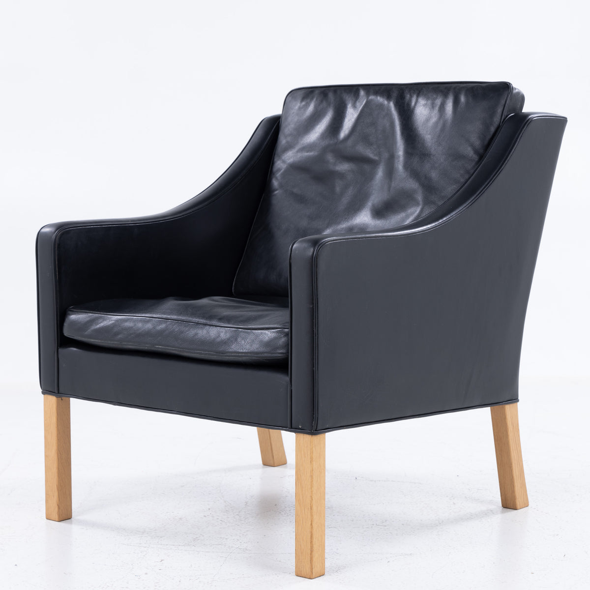 BM 2207 - Easy char in original black leather