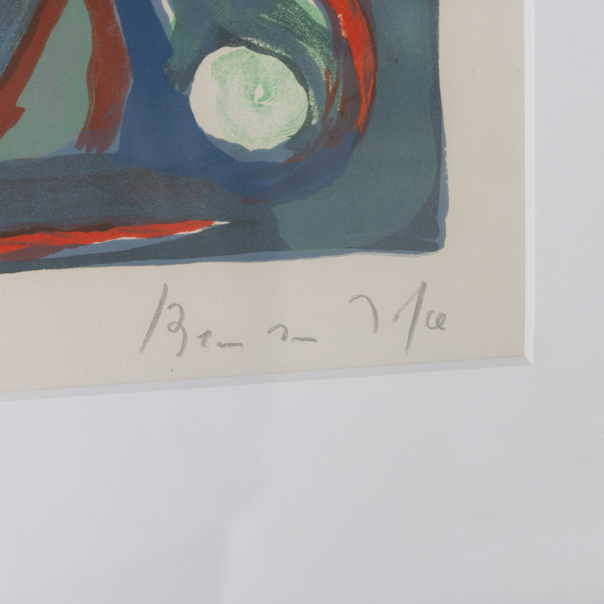 Signed lithograph