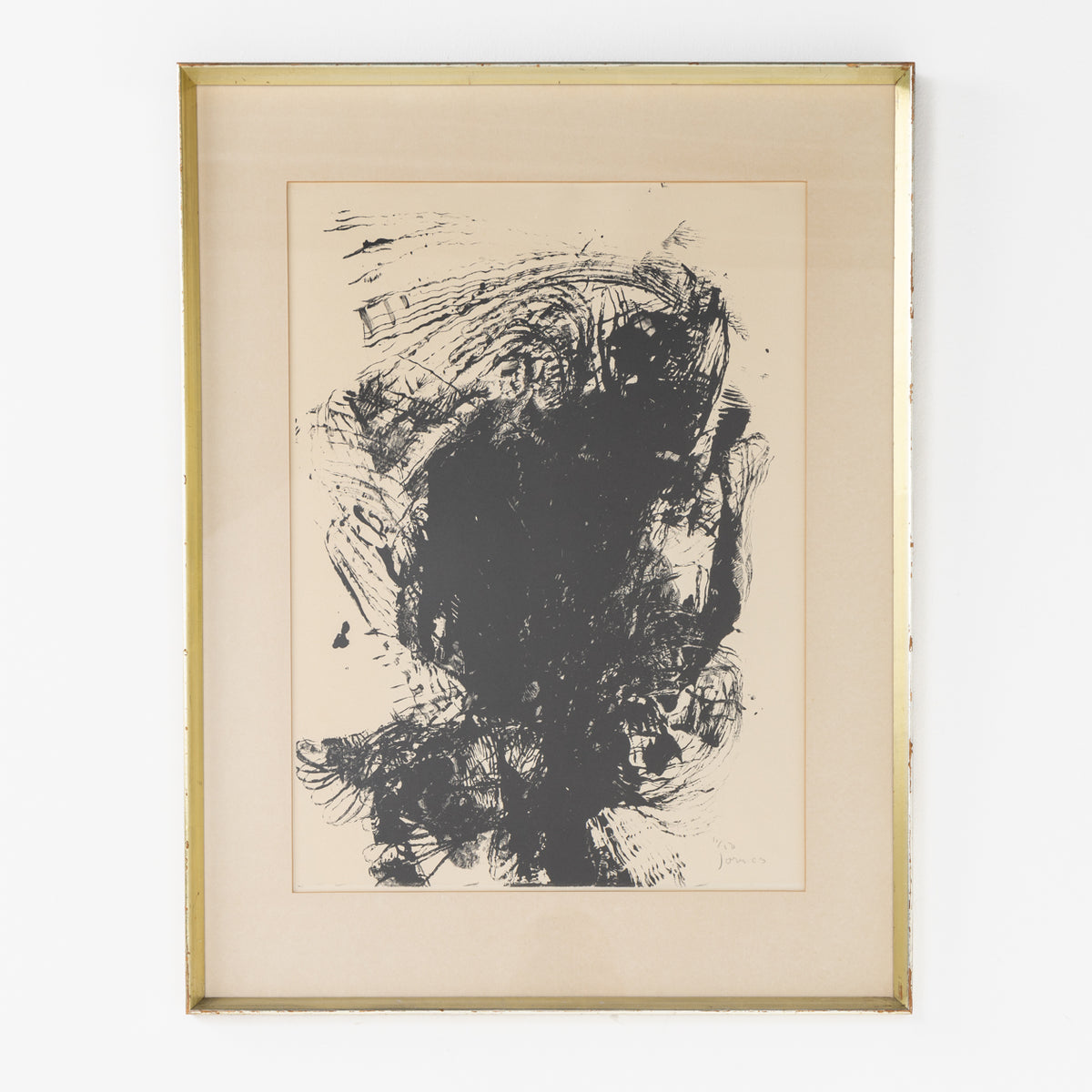 Framed lithograph