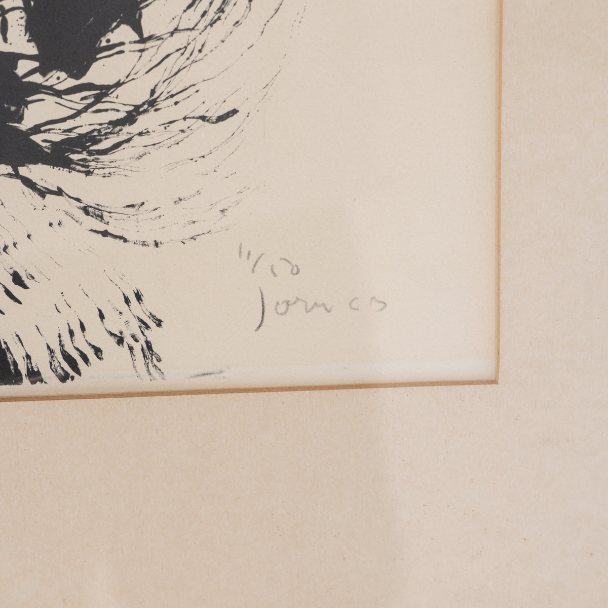 Framed lithograph