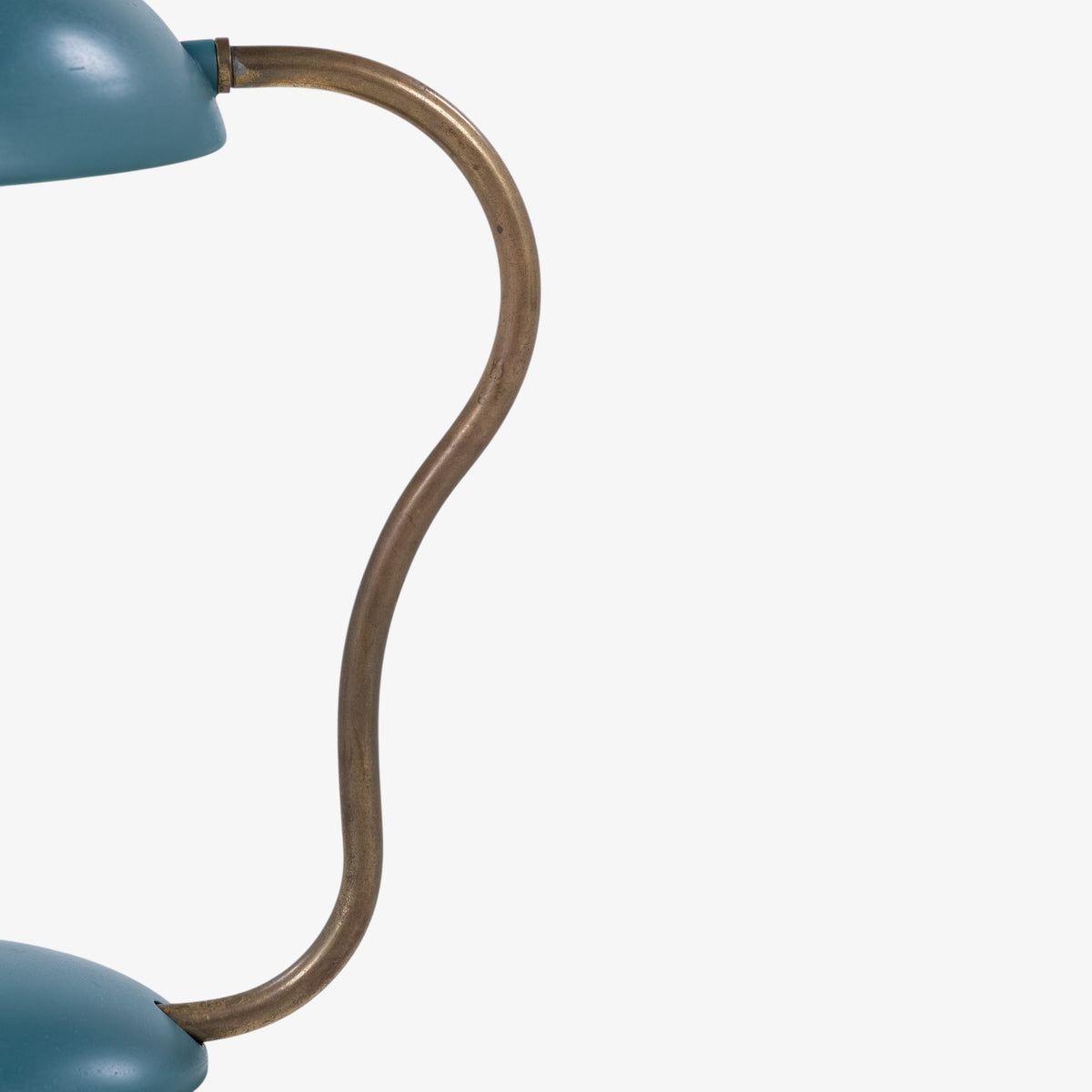 Table lamp in green lacquered metal