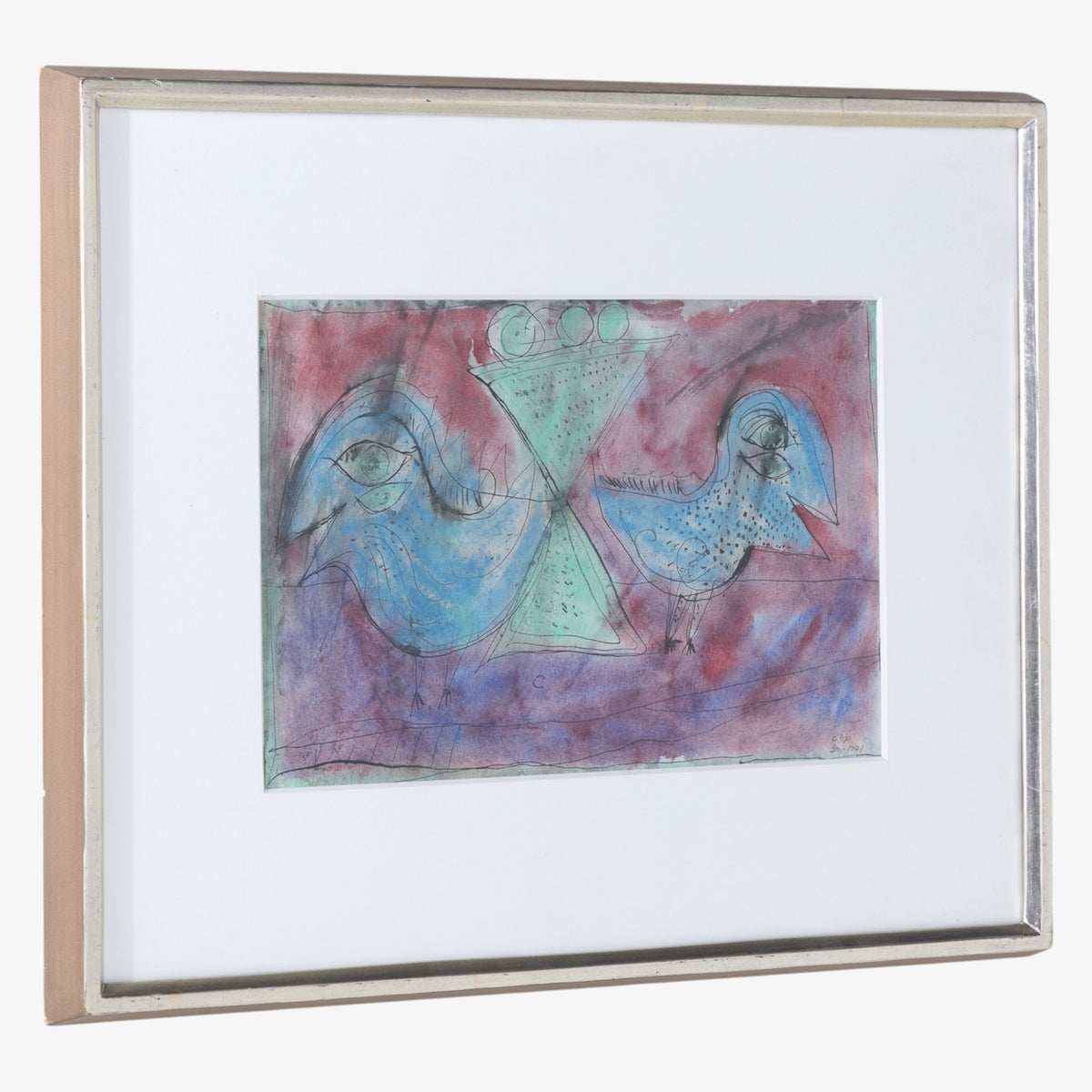 Double-sided watercolor