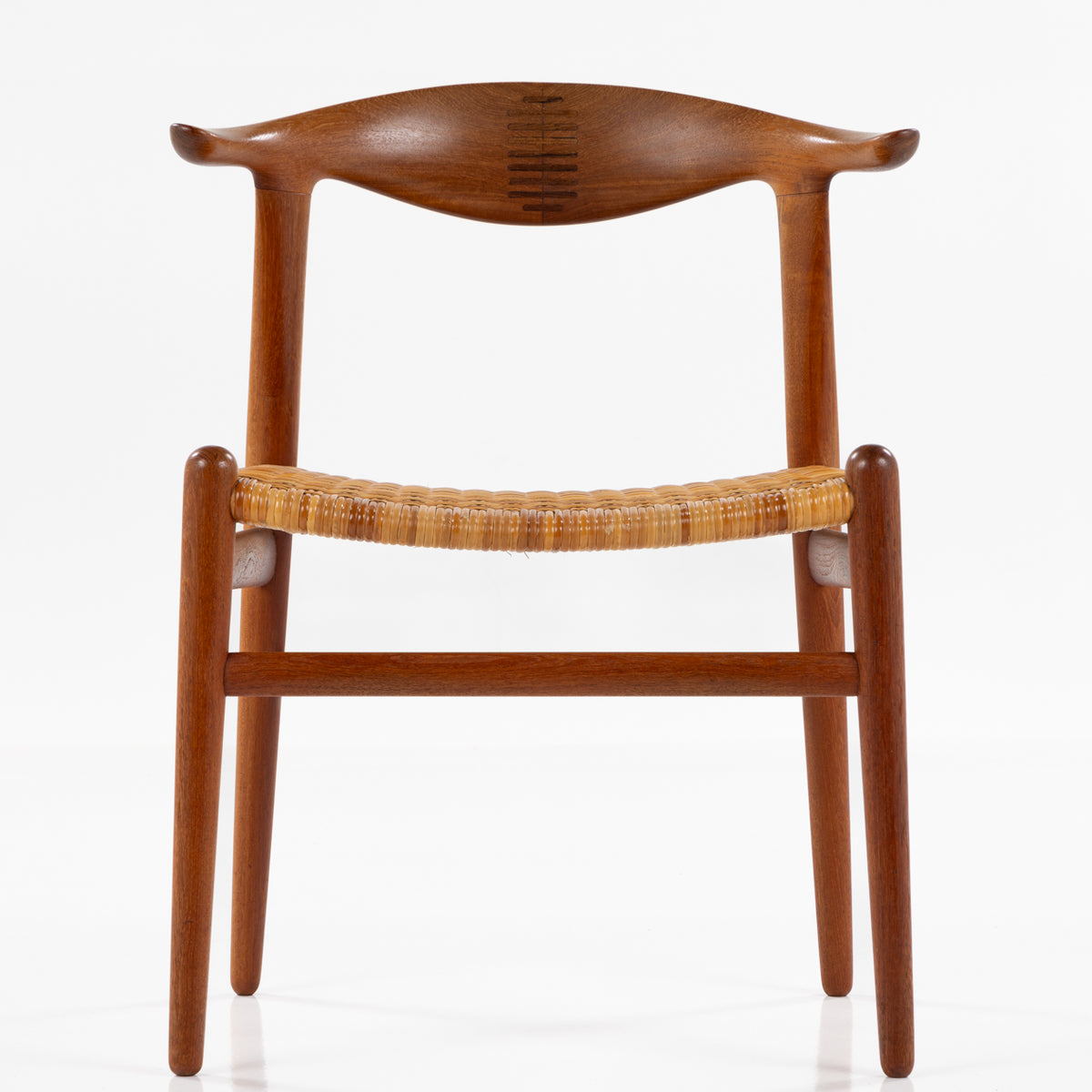 JH 505 - Set of 6 'Cow Horn Chairs' in teak