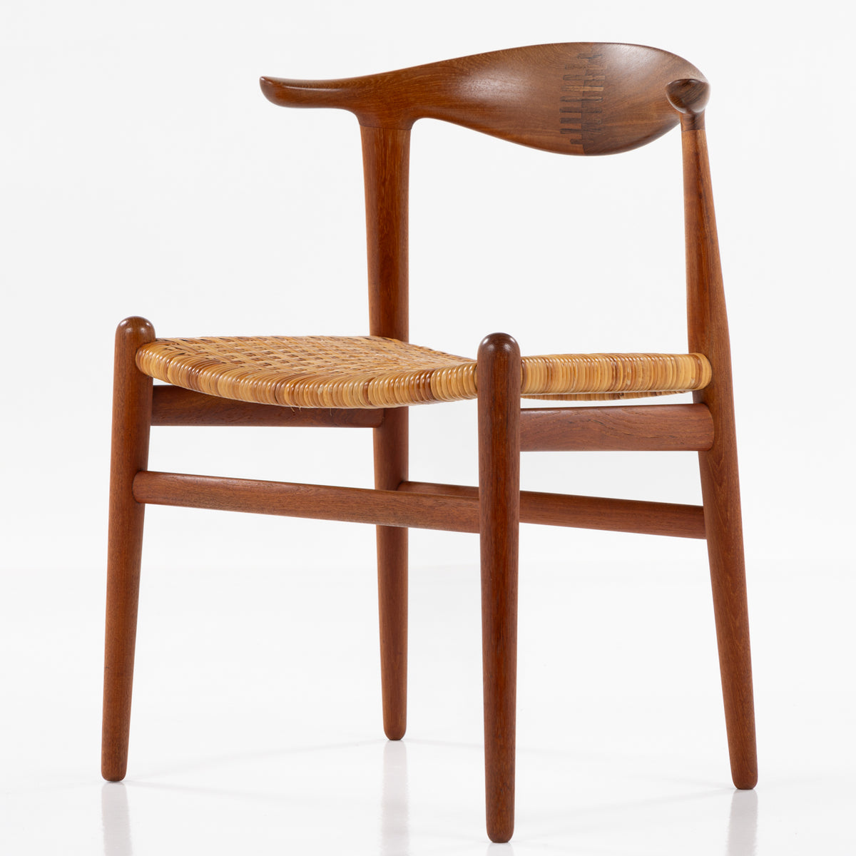 JH 505 - Set of 6 'Cow Horn Chairs' in teak