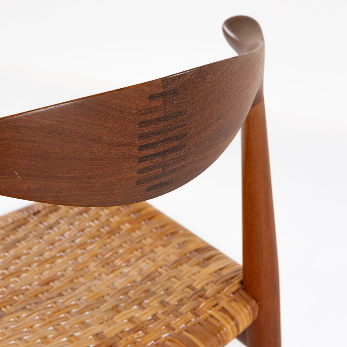 JH 505 - Set of 6 'Cow Horn Chairs' in teak