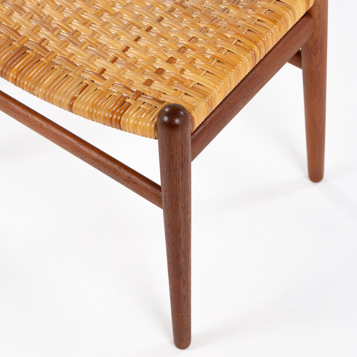 JH 505 - Set of 6 'Cow Horn Chairs' in teak