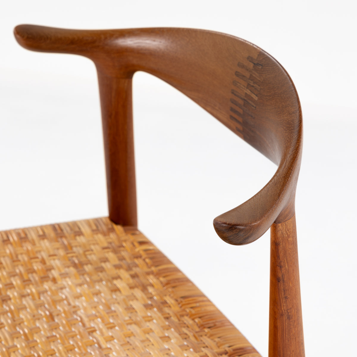 JH 505 - Set of 6 'Cow Horn Chairs' in teak