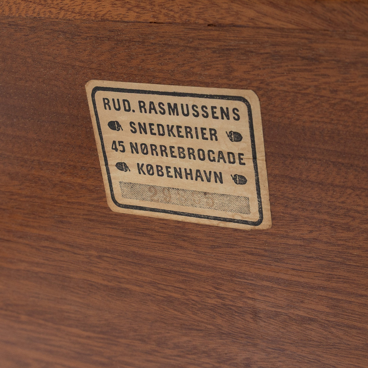 Side table in mahogany