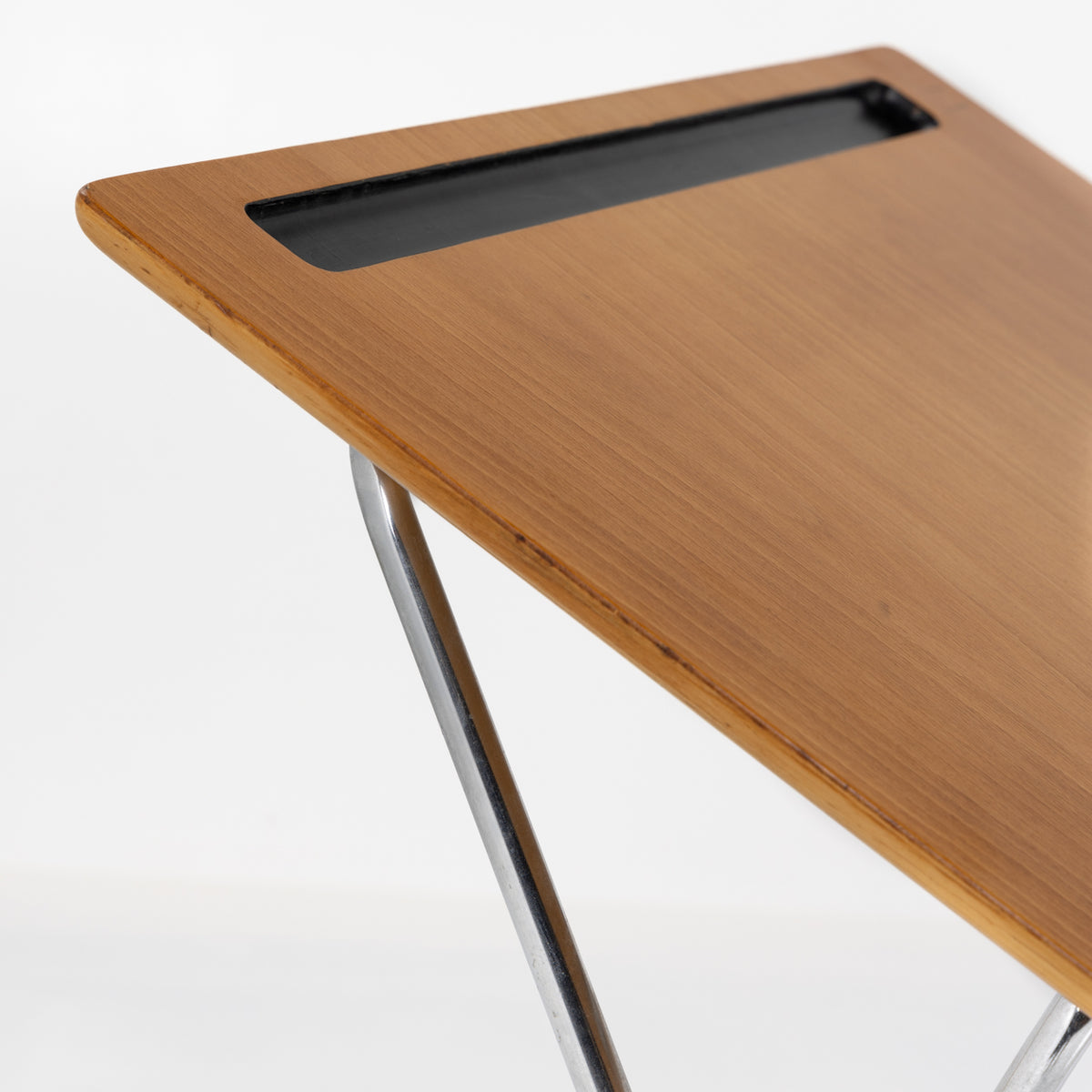 Easy chair with reading flap