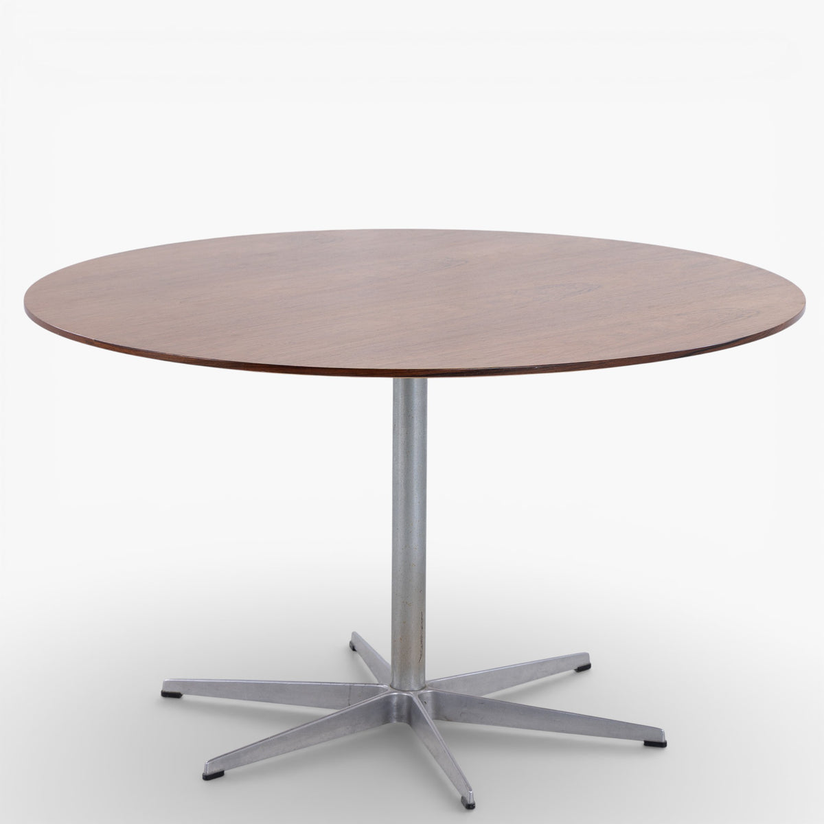 Round dining table in rosewood