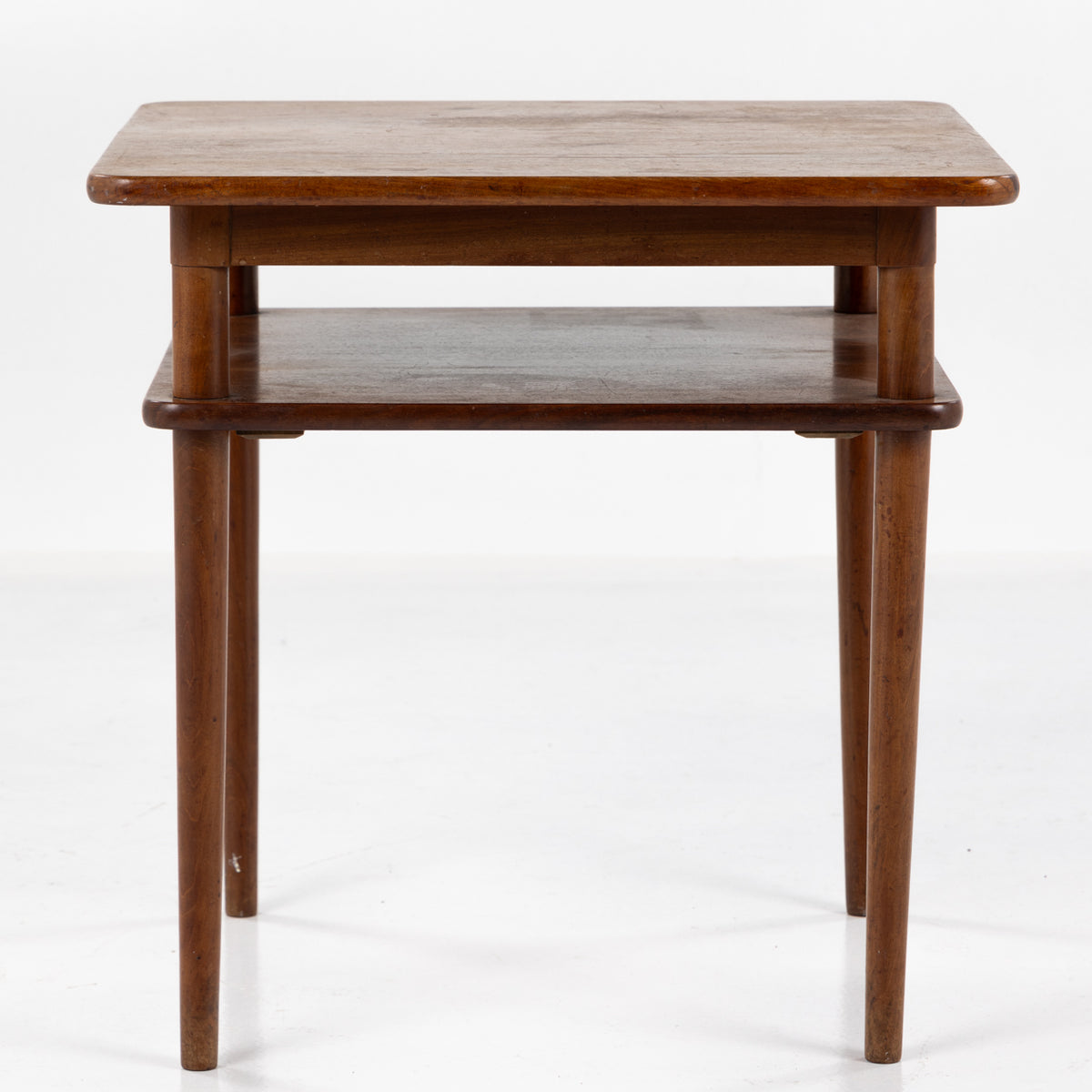 Square coffee table in solid mahogany