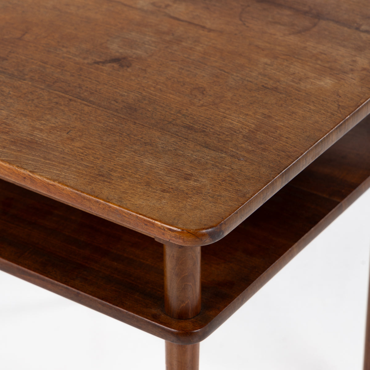 Square coffee table in solid mahogany