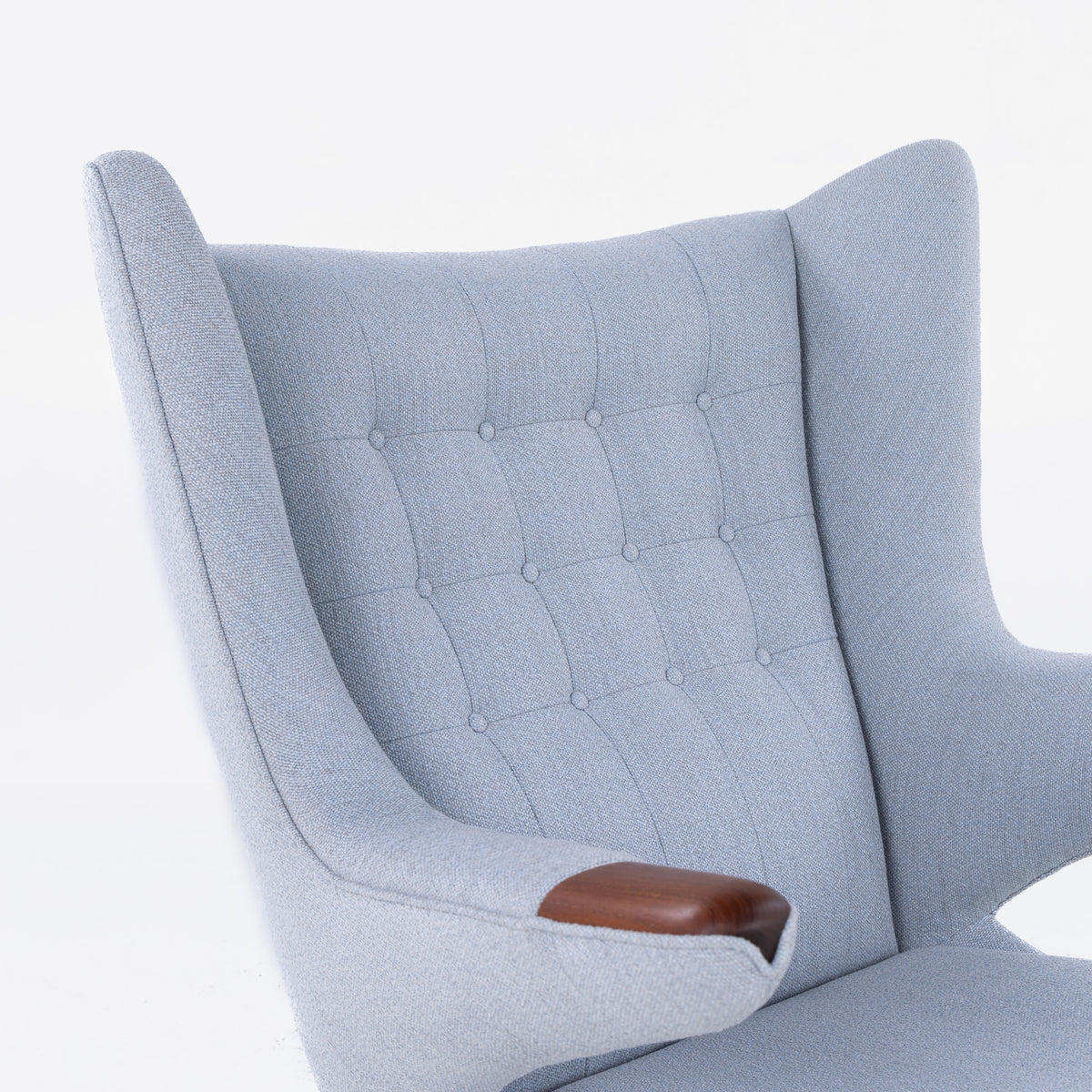 AP 19 - Papa Bear Chair w. stool in Ecriture fabric