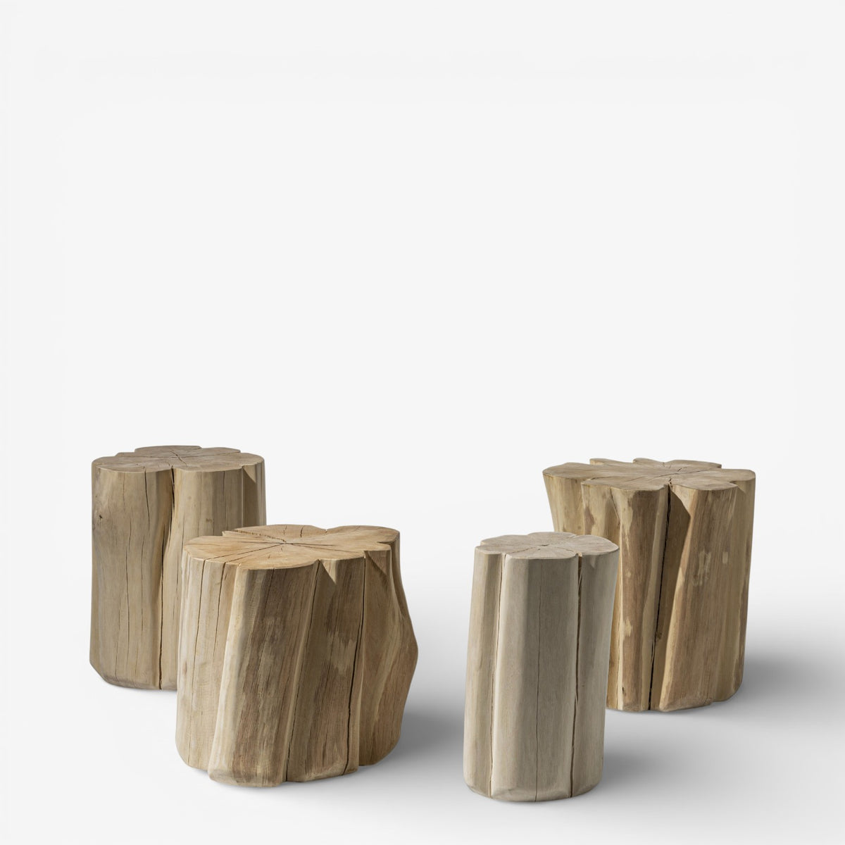 Brick S - Side table in solid beech