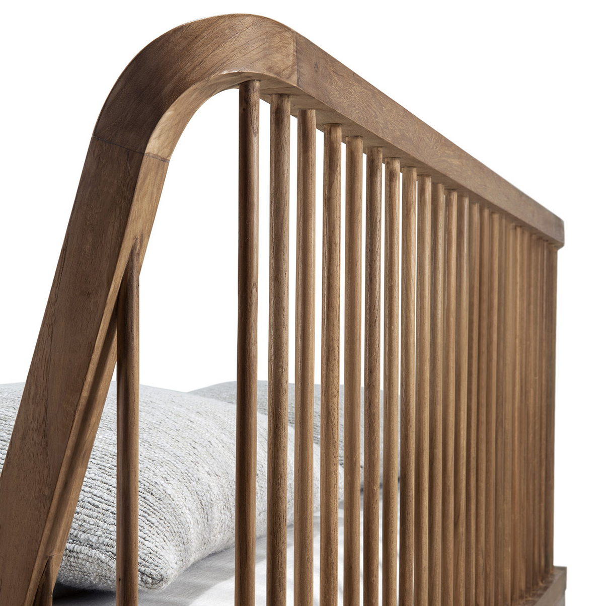 Teak Spindle' bed frame