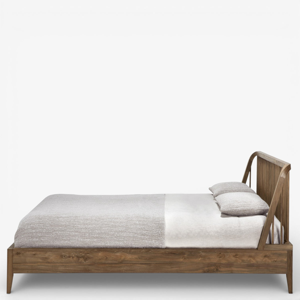 Teak Spindle' bed frame