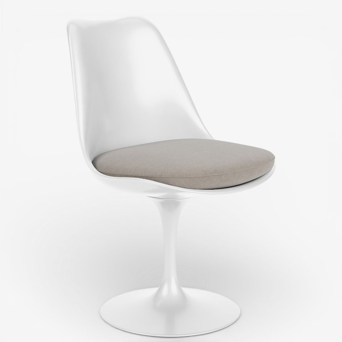 Tulip' dining chair in white