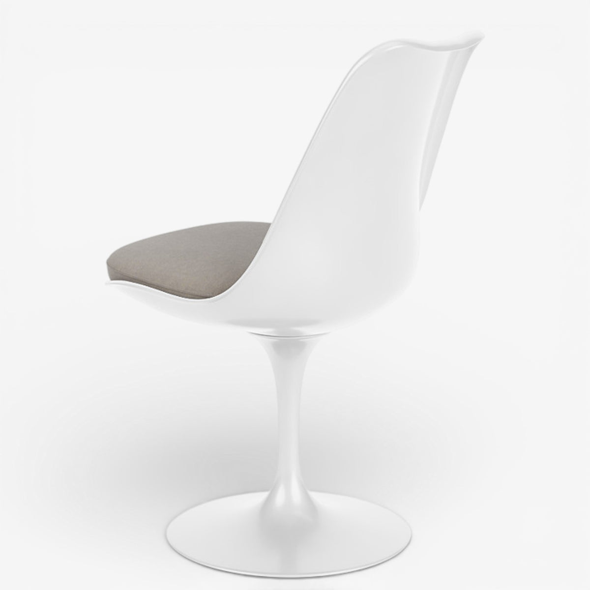 Tulip' dining chair in white