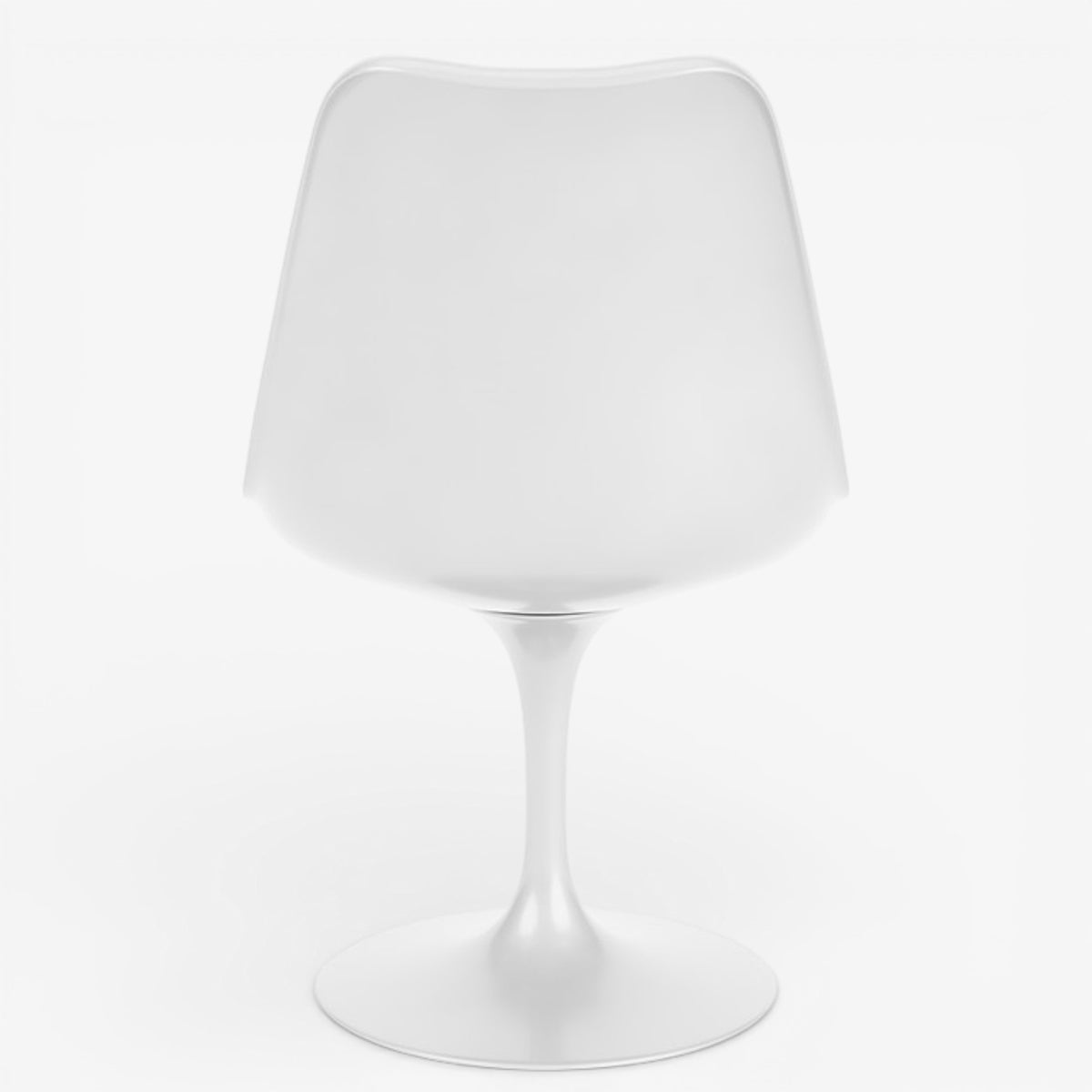 Tulip' dining chair in white