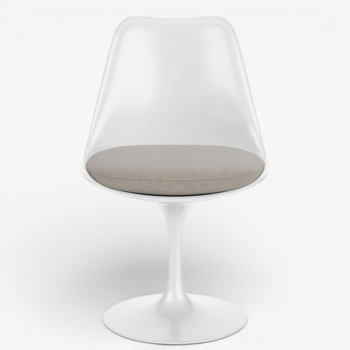 Tulip' dining chair in white
