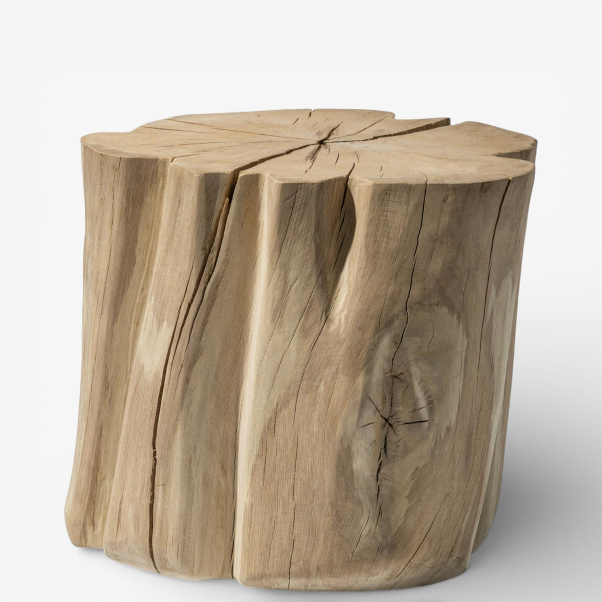 Brick L - Side table in solid beech