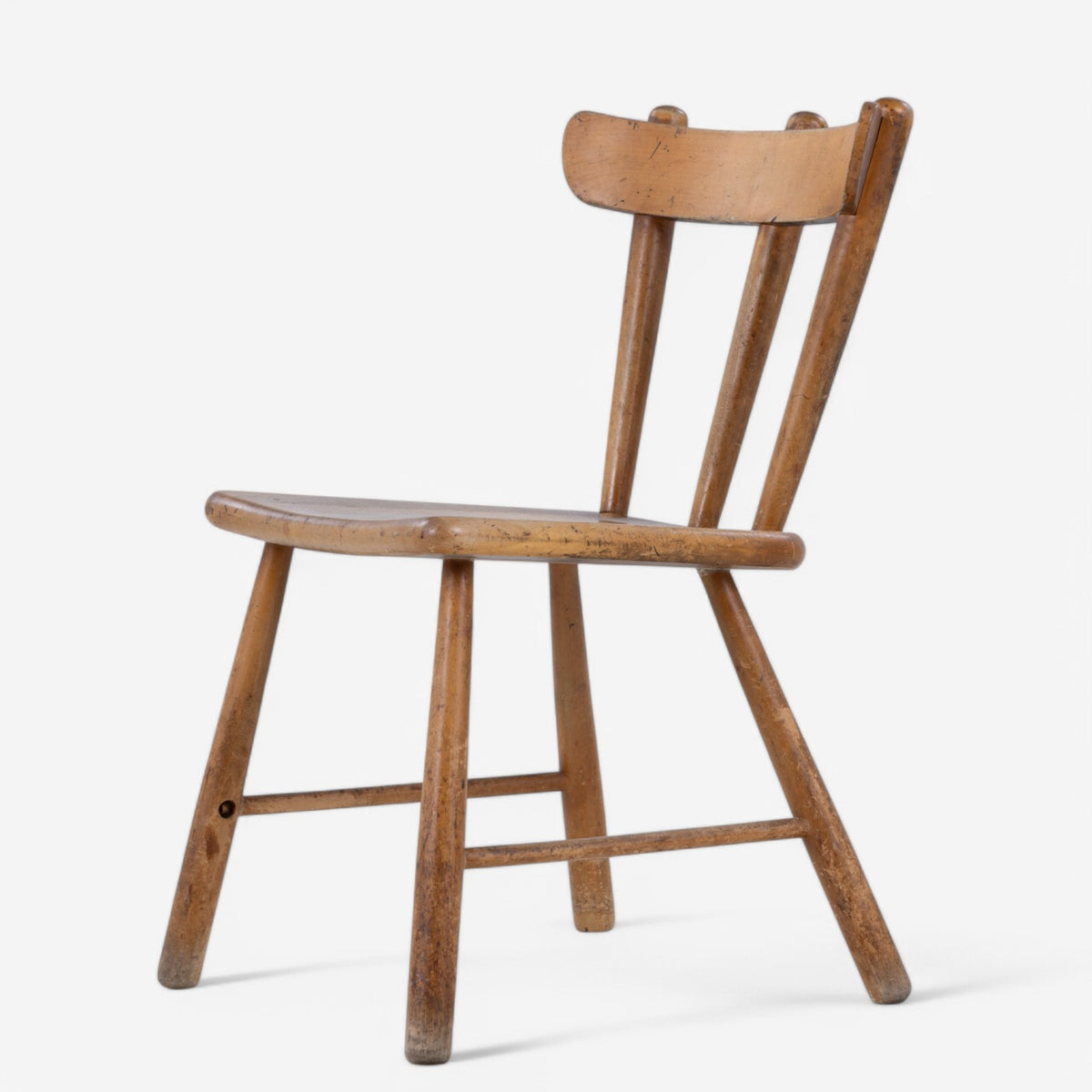 Chair in birch wood