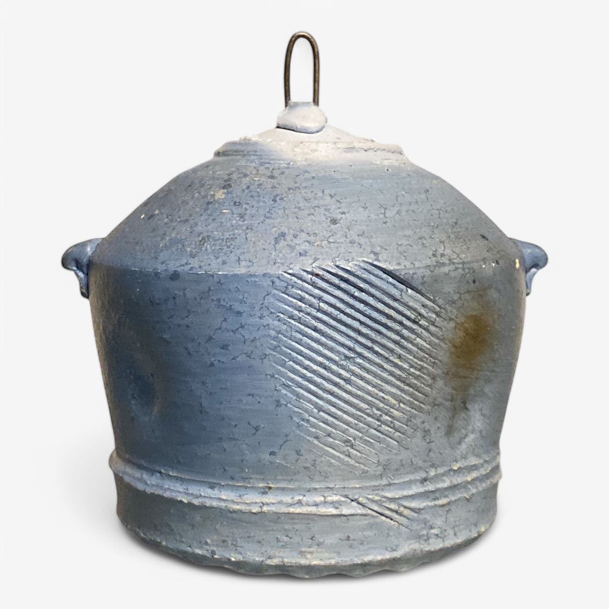 Stoneware jar with lid