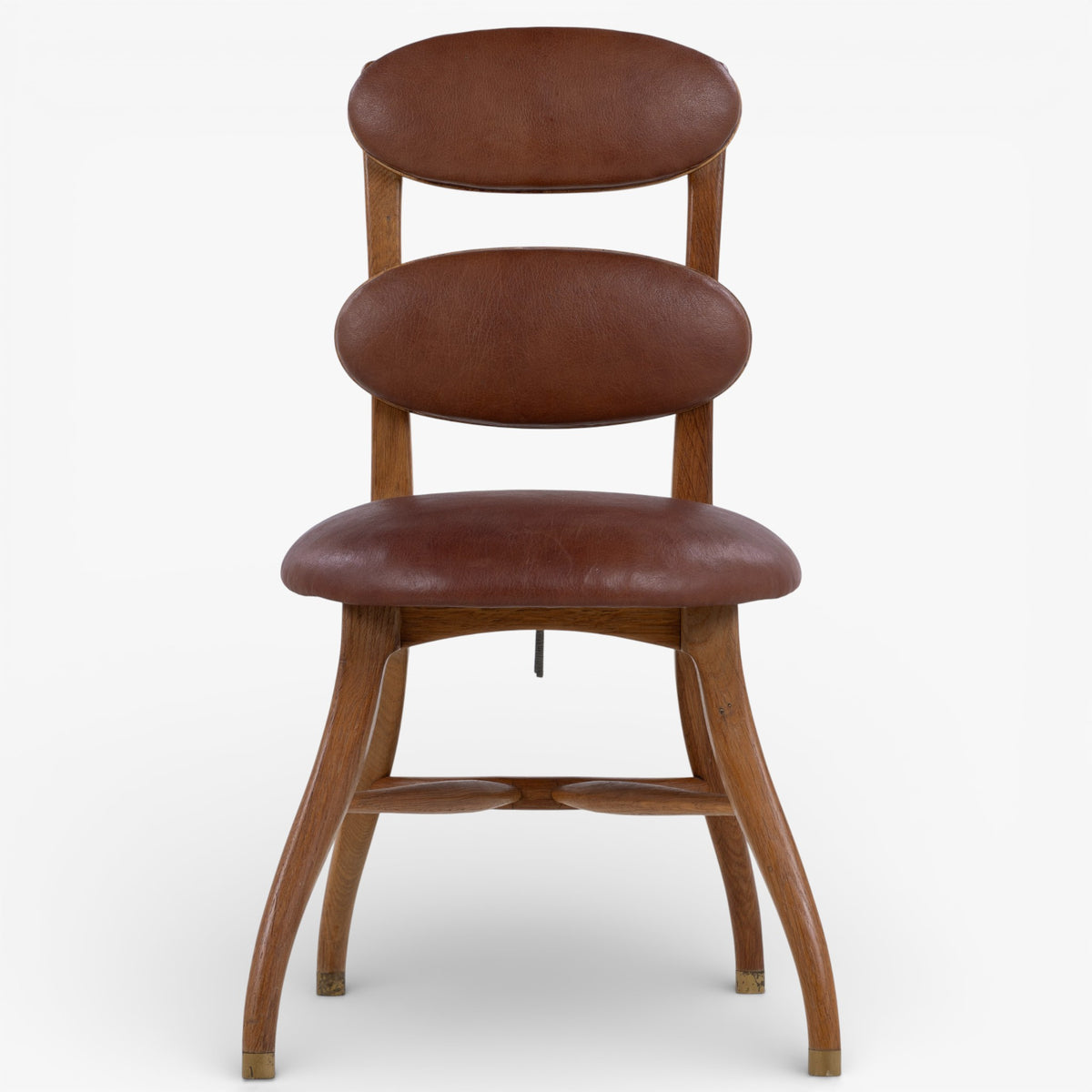 'Musician's chair' in patinated oak