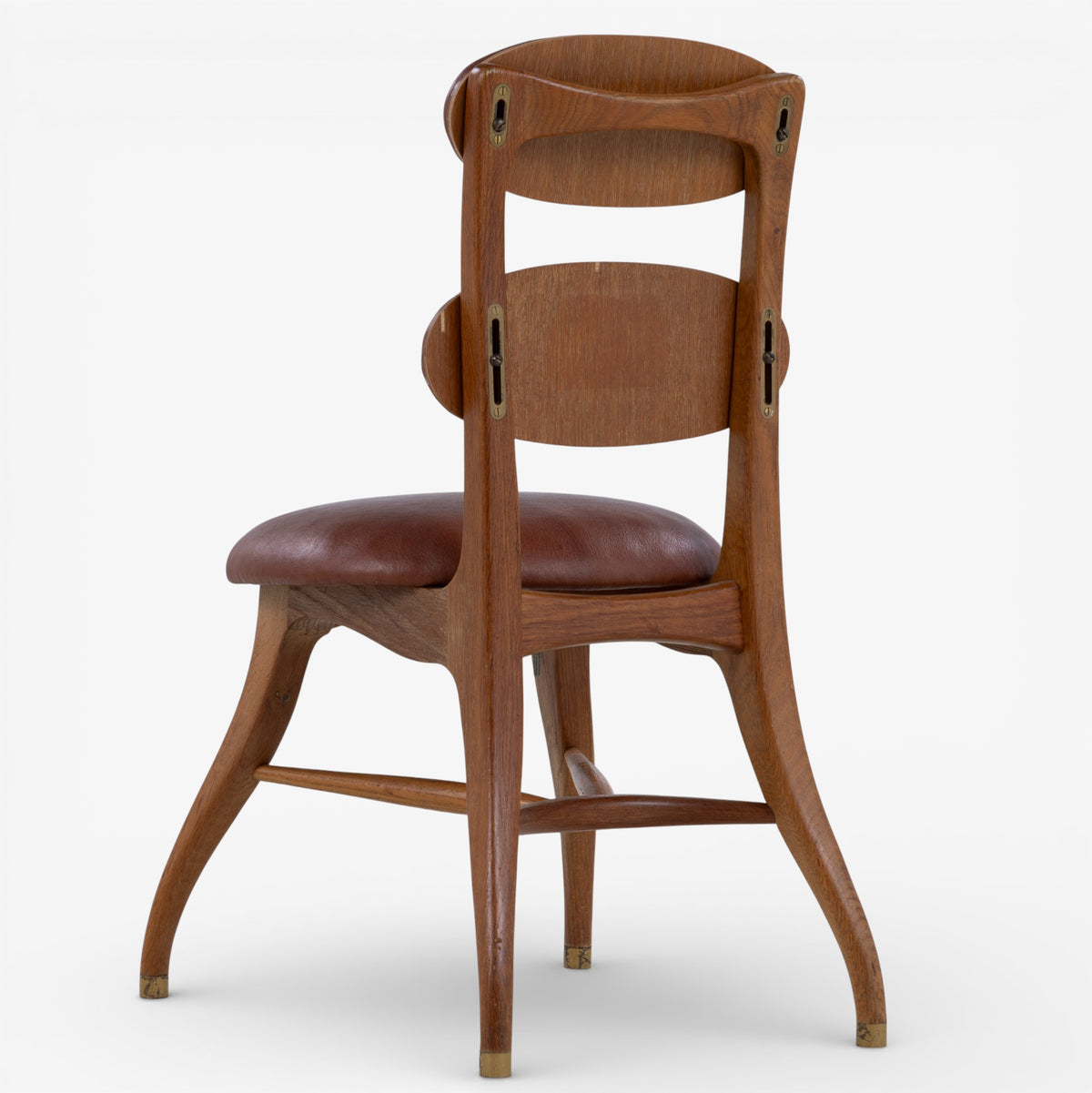'Musician's chair' in patinated oak