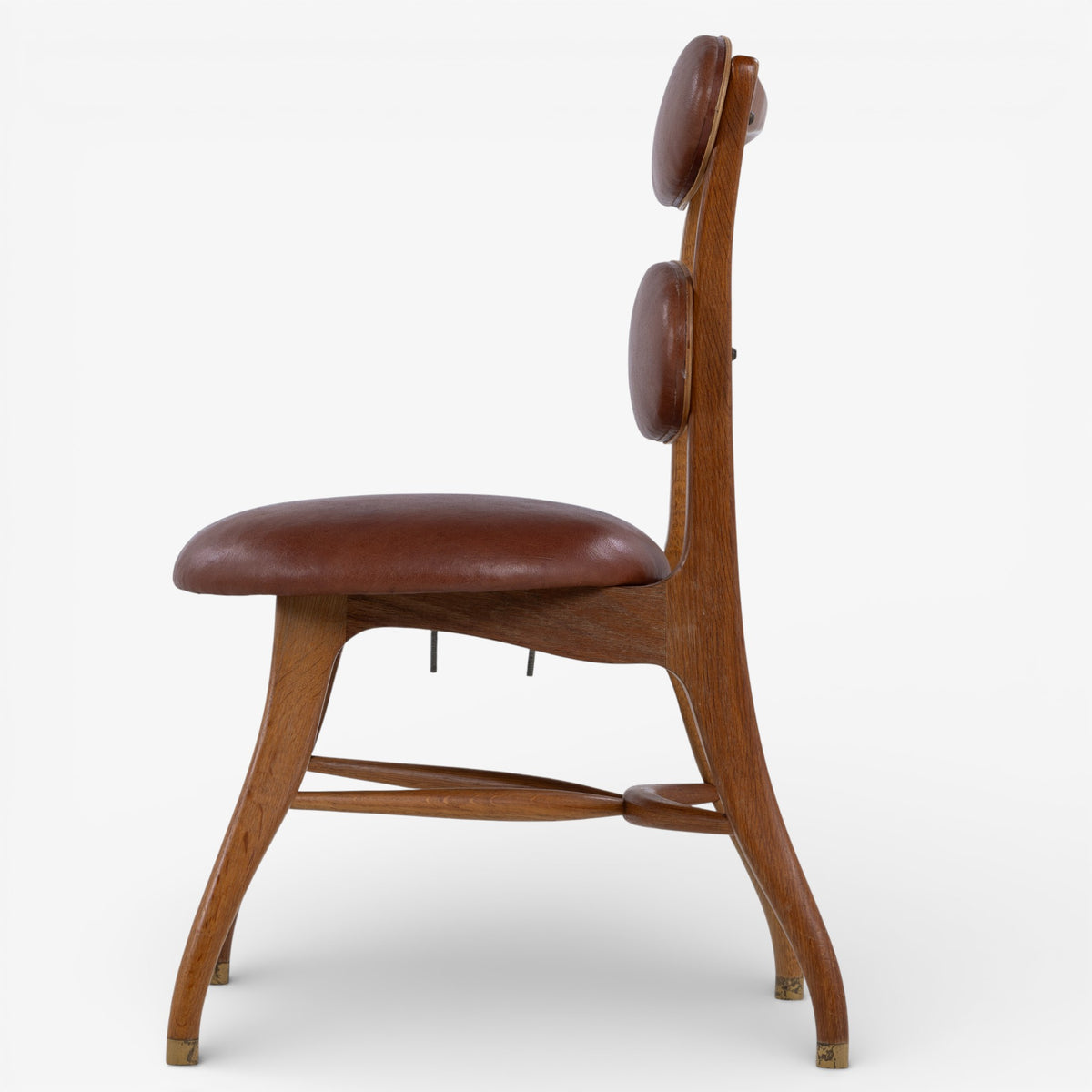 'Musician's chair' in patinated oak