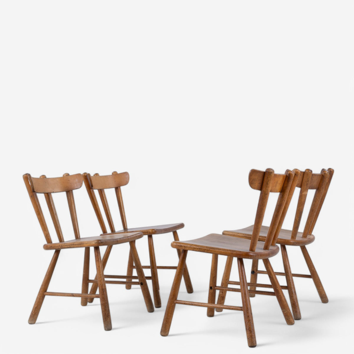 Chair in birch wood