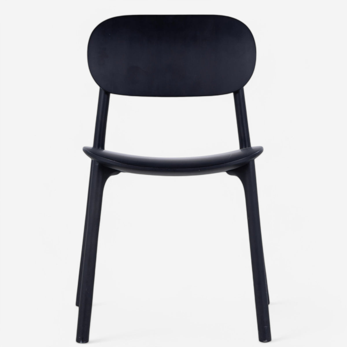 Dining chair in black stained maple