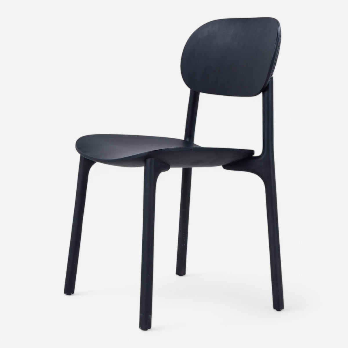 Dining chair in black stained maple