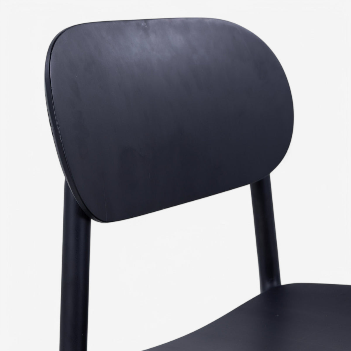 Dining chair in black stained maple