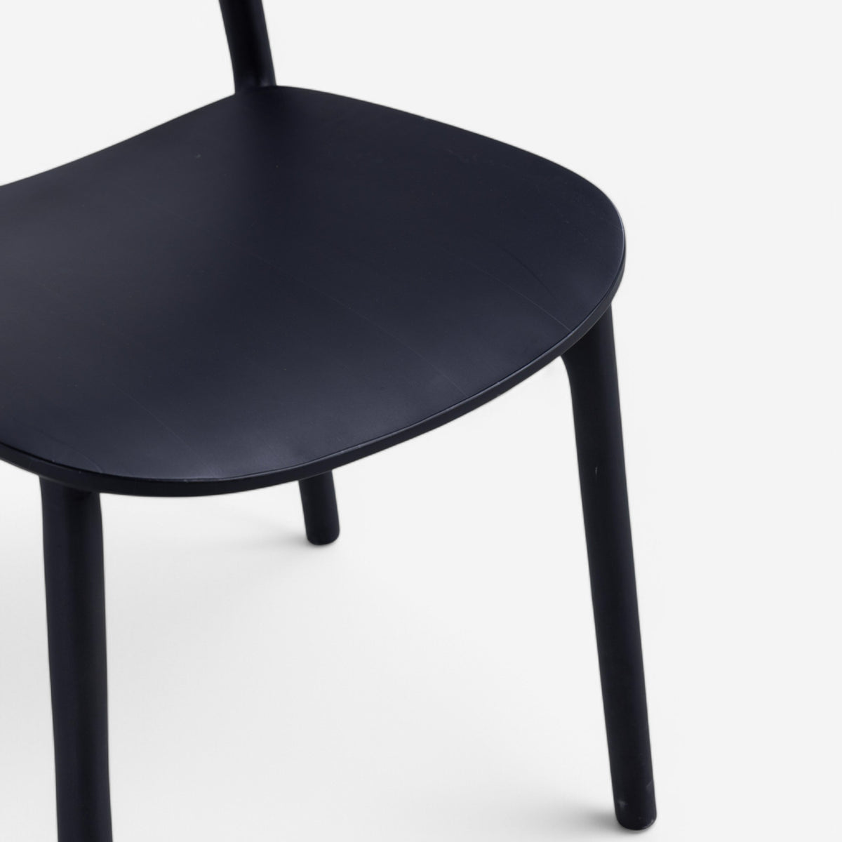 Dining chair in black stained maple