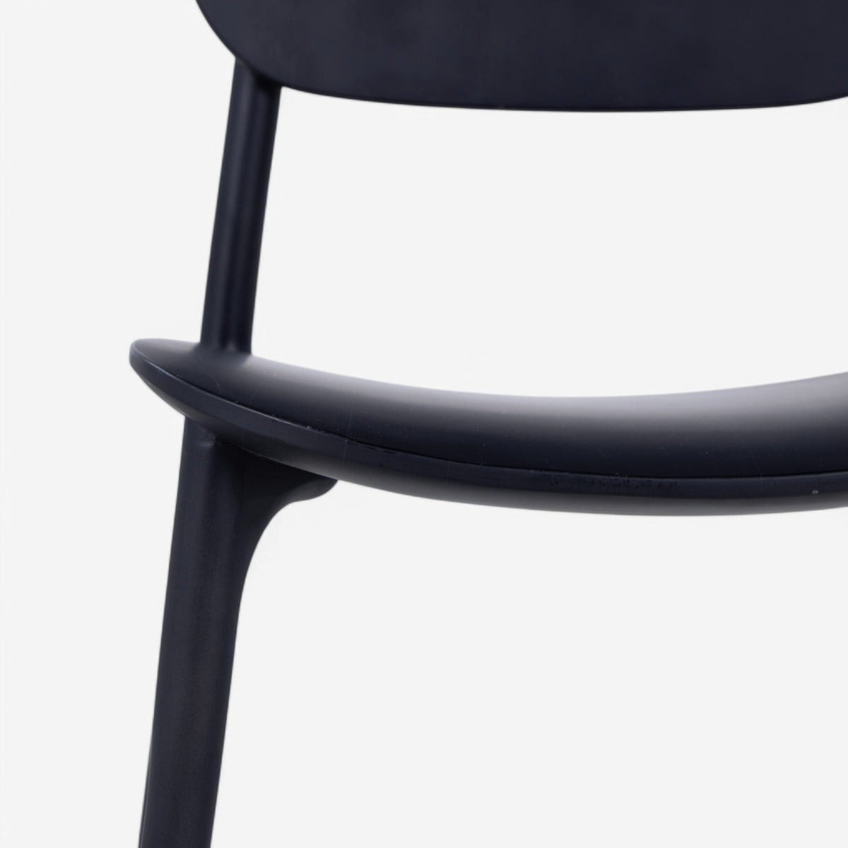 Dining chair in black stained maple