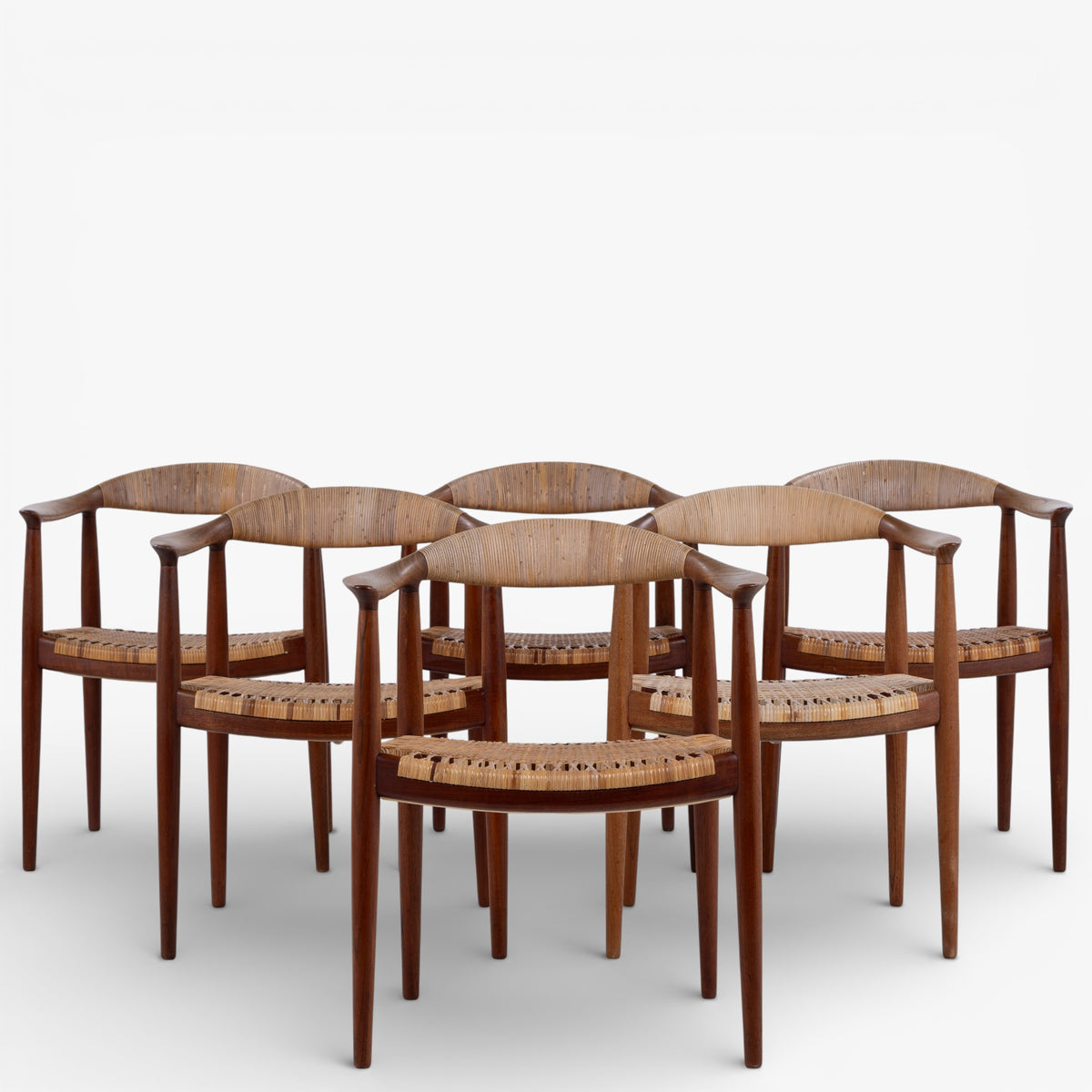JH 501 - Set of 6 'The Chair' in teak