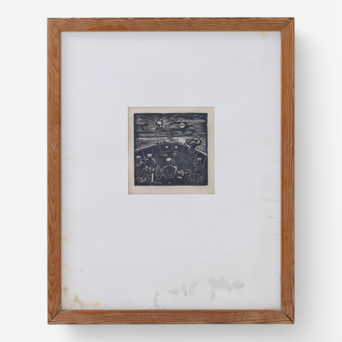 Artwork in wooden frame