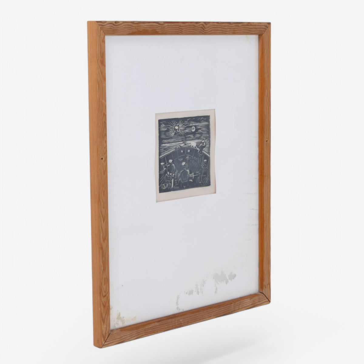 Artwork in wooden frame