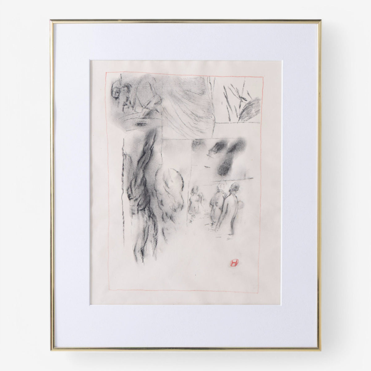 Original drawing in silver frame
